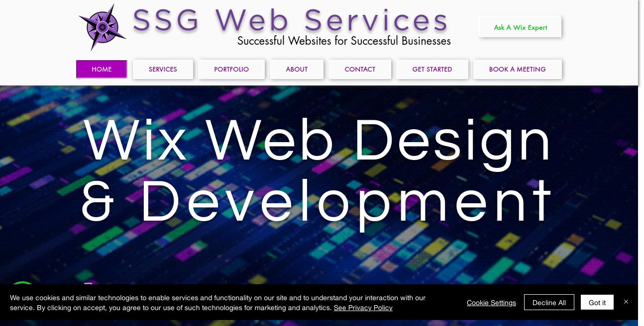 SSG Web Services website