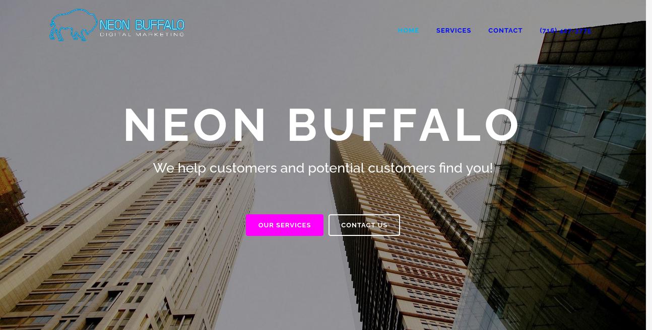 Neon Buffalo Digital Marketing website