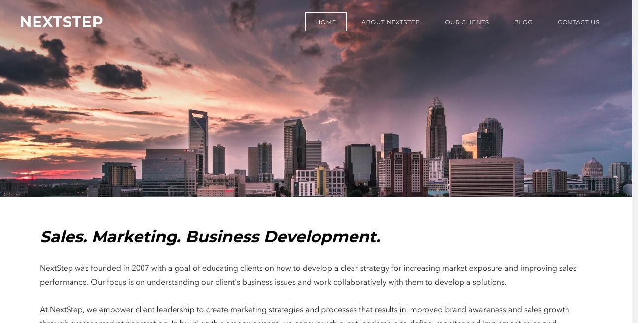 NextStep Marketing website